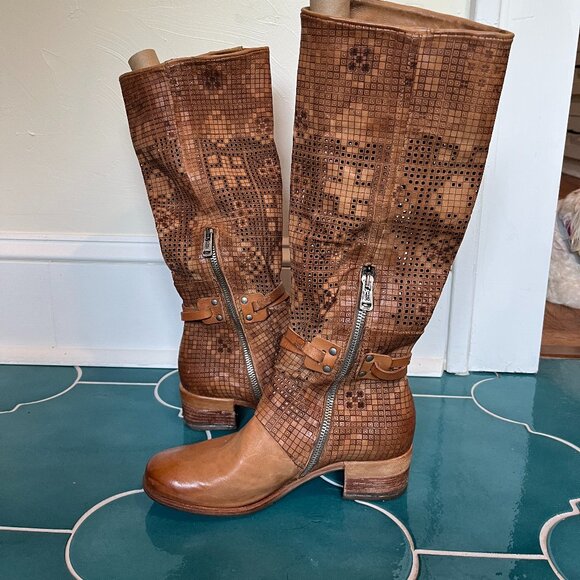 A.S. 98 Tall Perforated detailed Boots - Picture 4 of 14